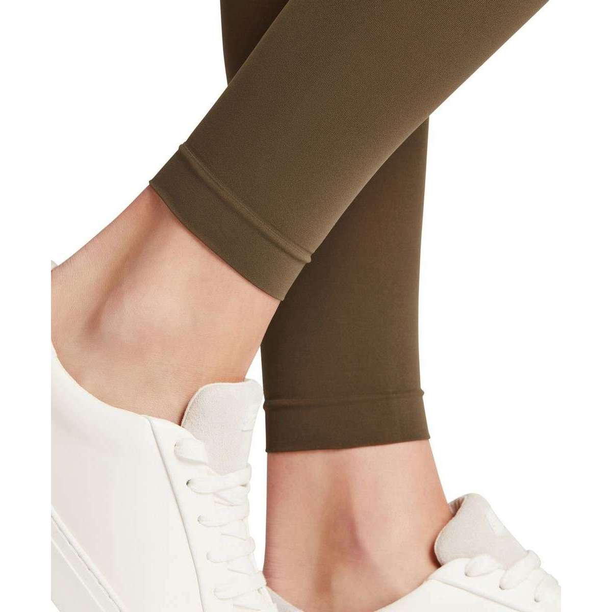 Falke Pure Matt 50 Denier Leggings - Military Khaki - Image 6