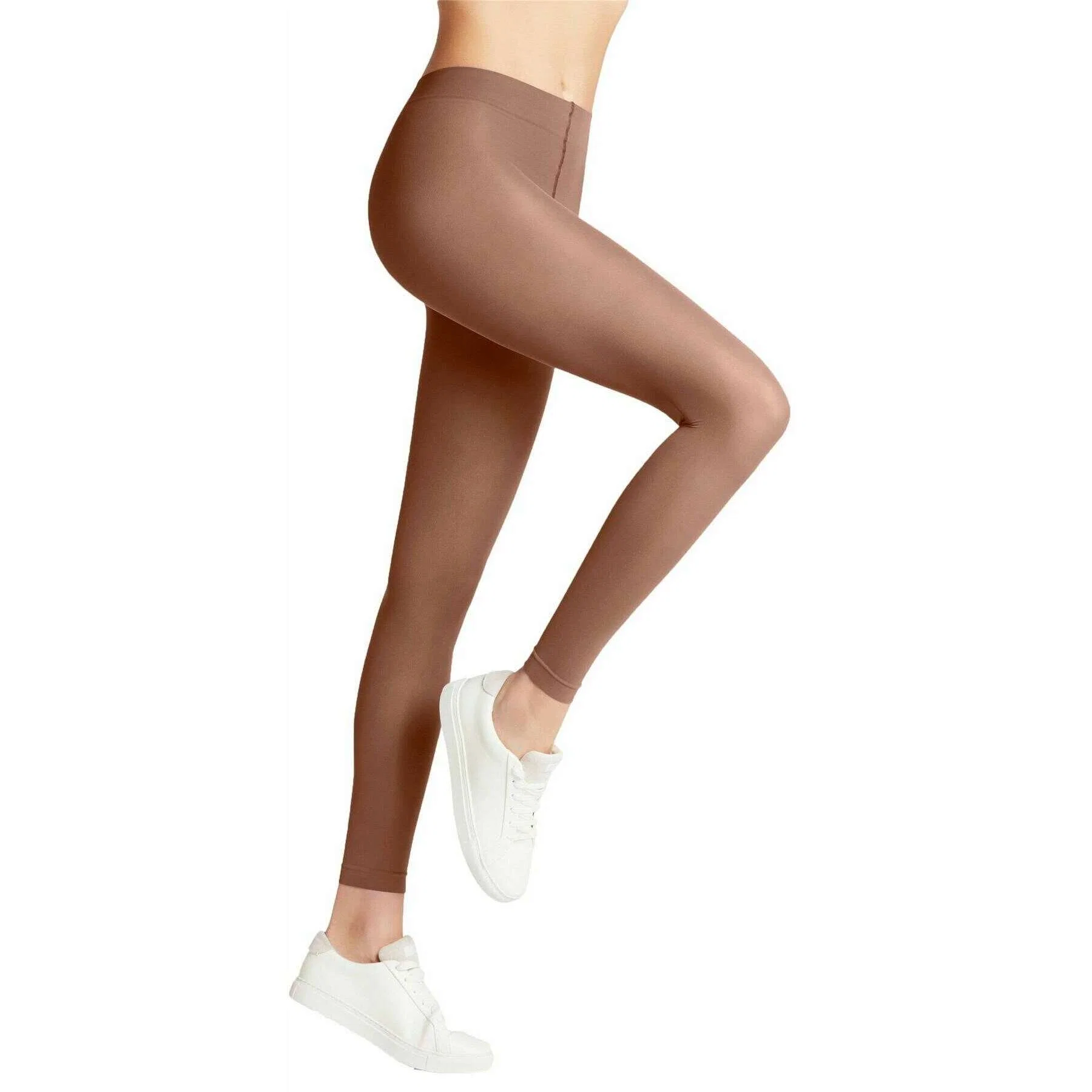 Falke Pure Matt 50 Denier Leggings - Rosewood Pink - Image 3