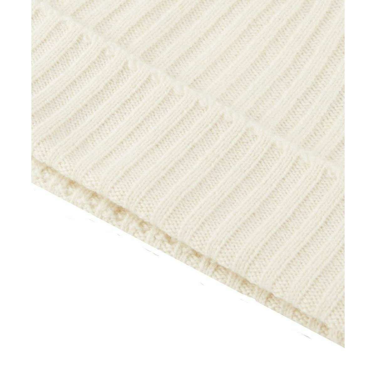 Falke Ribbed Cashmere Beanie - Off-White - Image 3