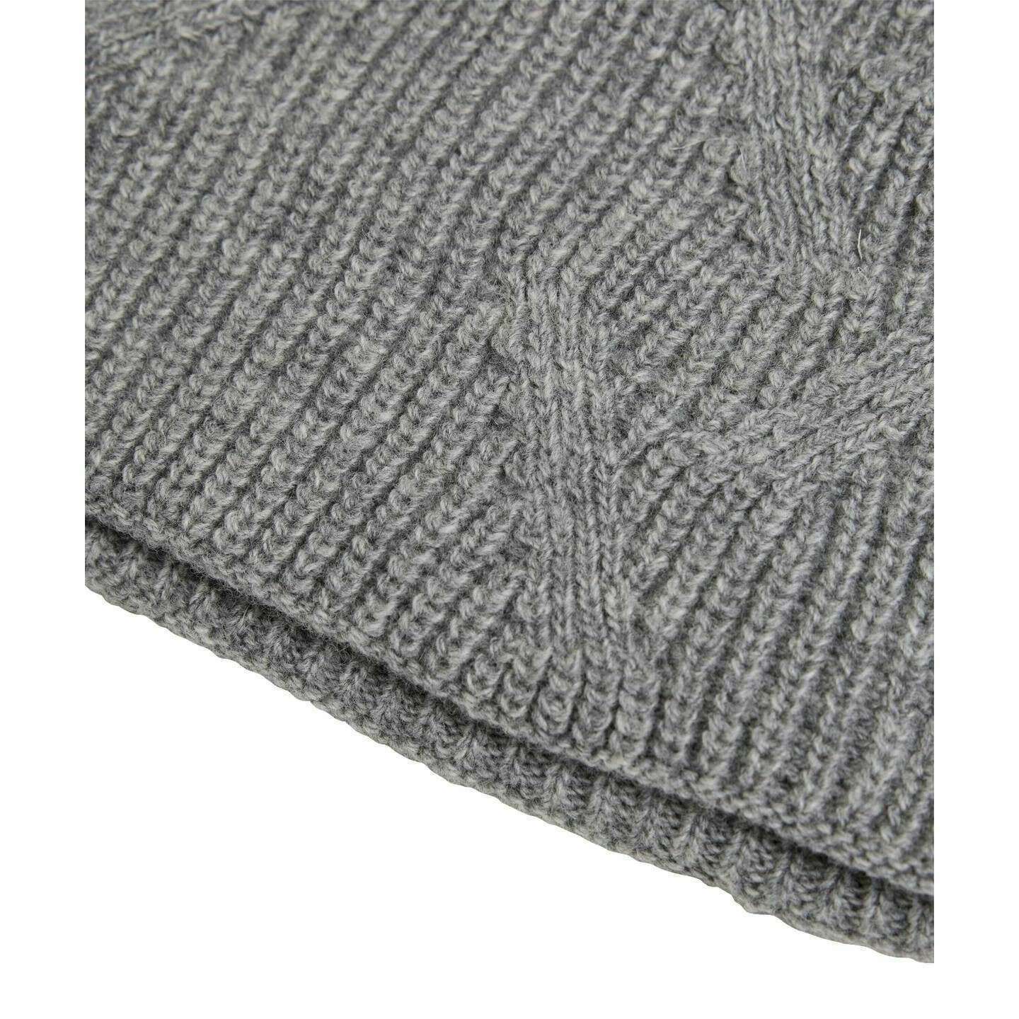 Falke Ribbed Lambswool Beanie - Grey Mel - Image 3