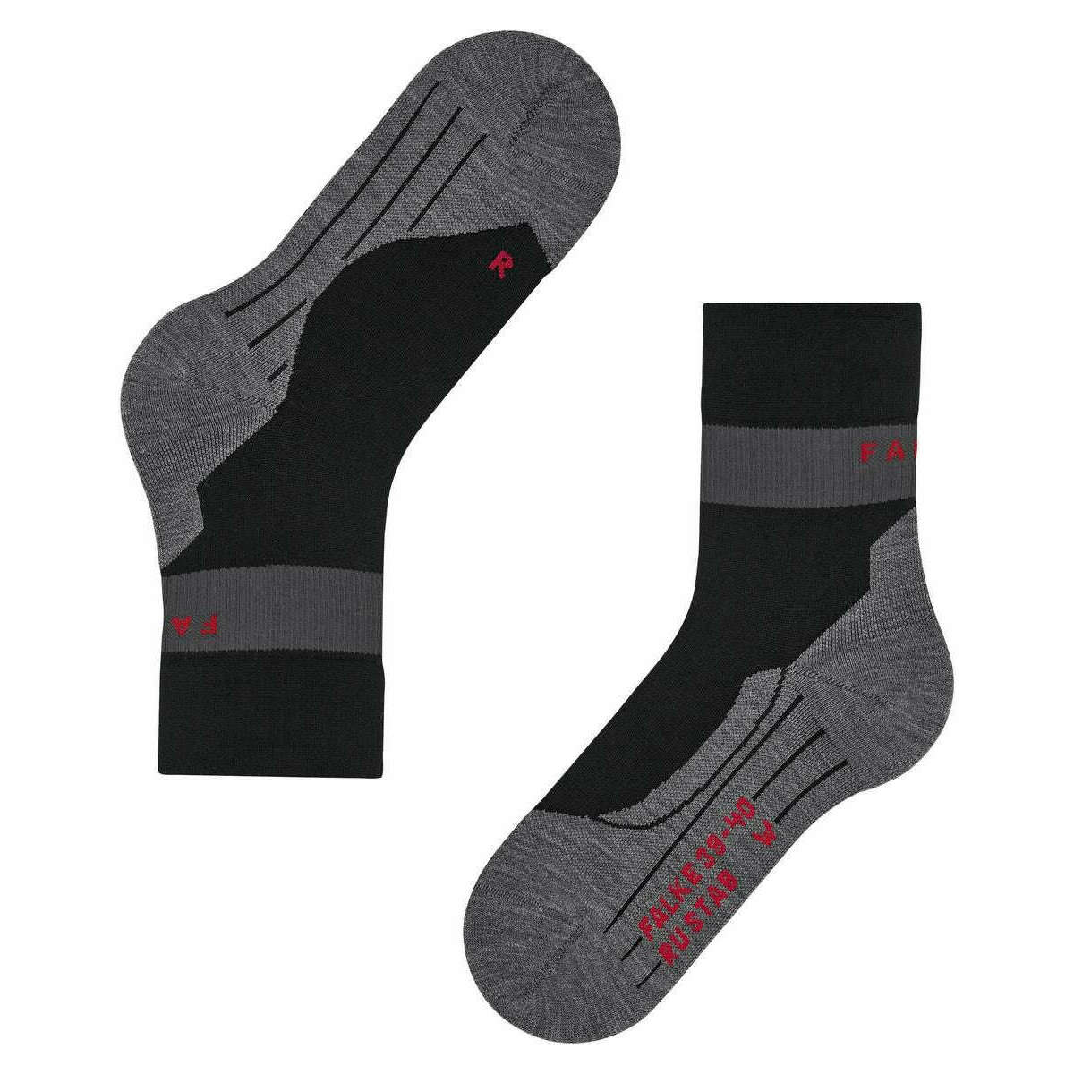 Falke RU Compression Stabilizing Running Socks - Black Mix - Image 4