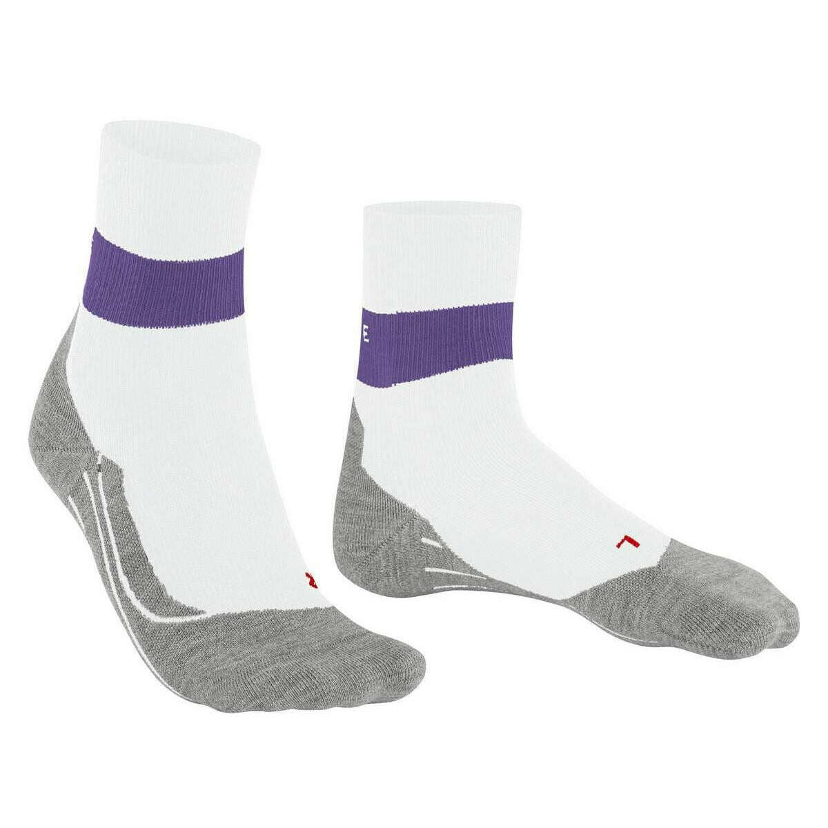 Falke RU Compression Stabilizing Running Socks - White/Purple - Image 2