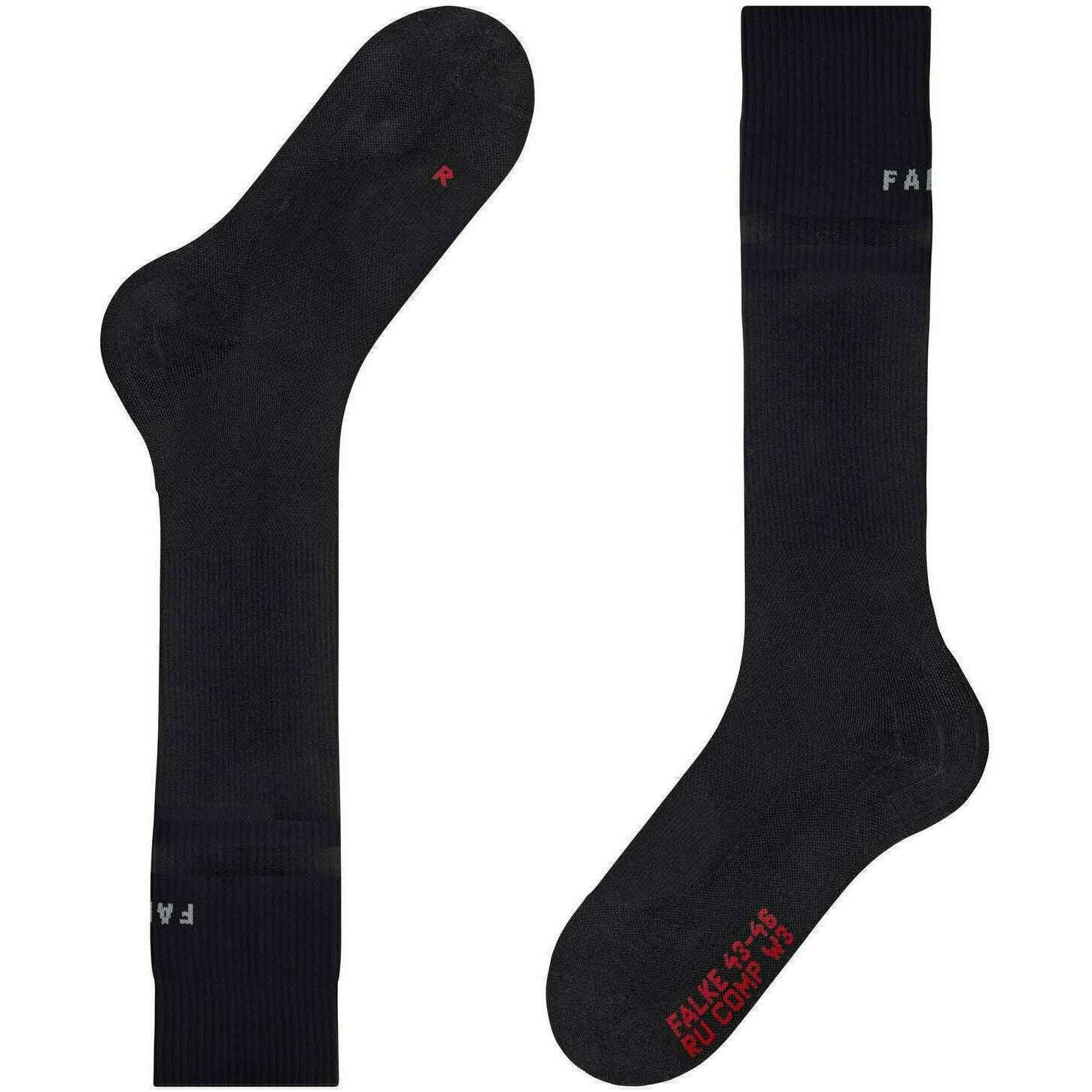 Falke RU Compression W2 Energy Running Knee High Socks - Black - Image 6