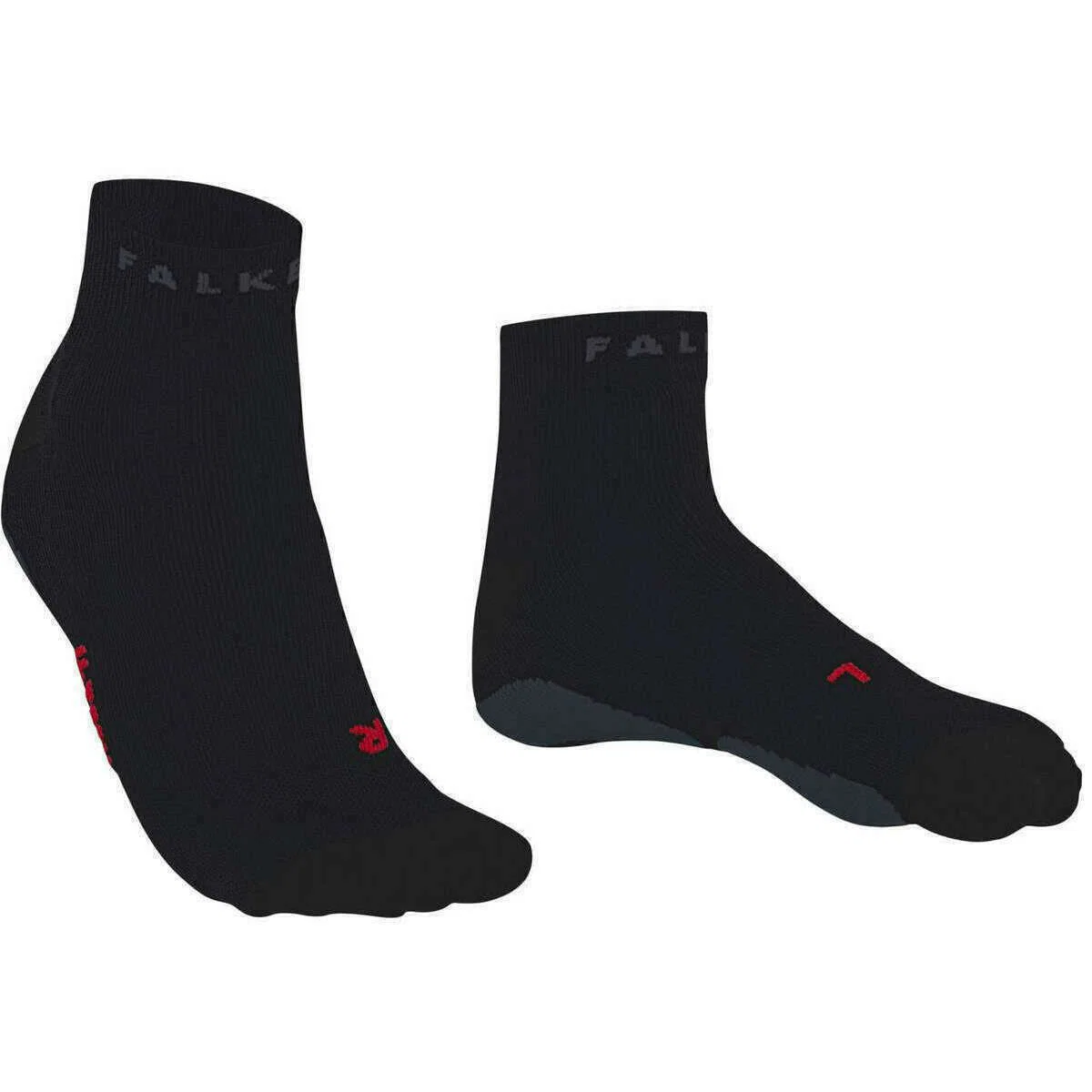 Falke RU True Motion Short Running Sneaker Socks - Black - Image 2