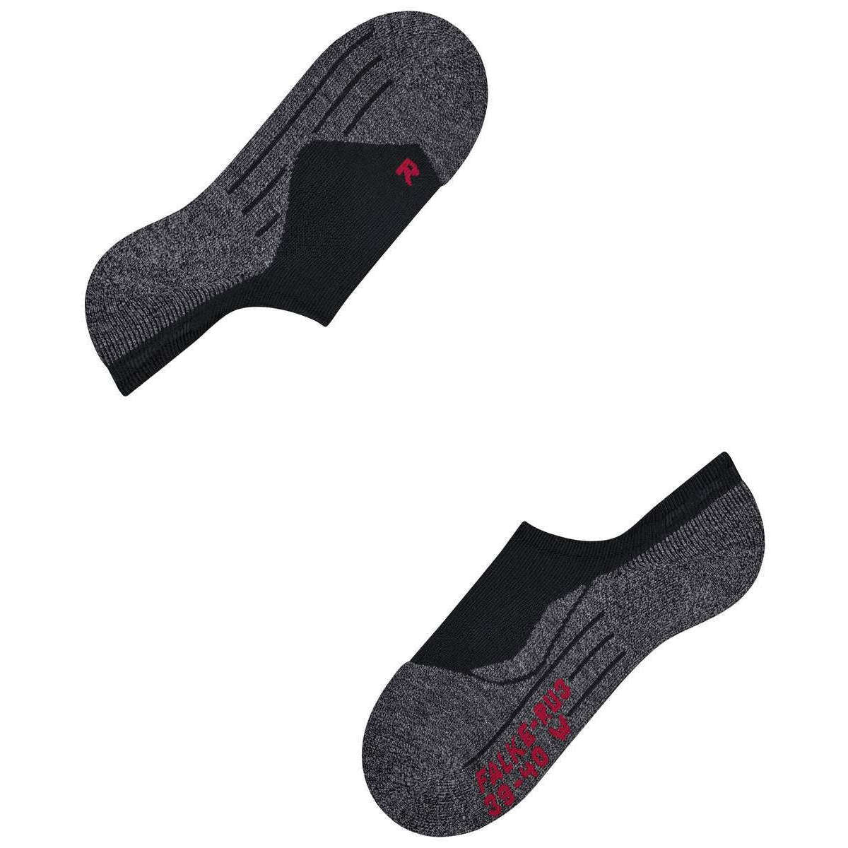 Falke RU3 Comfort No Show Socks - Black Mix - Image 6