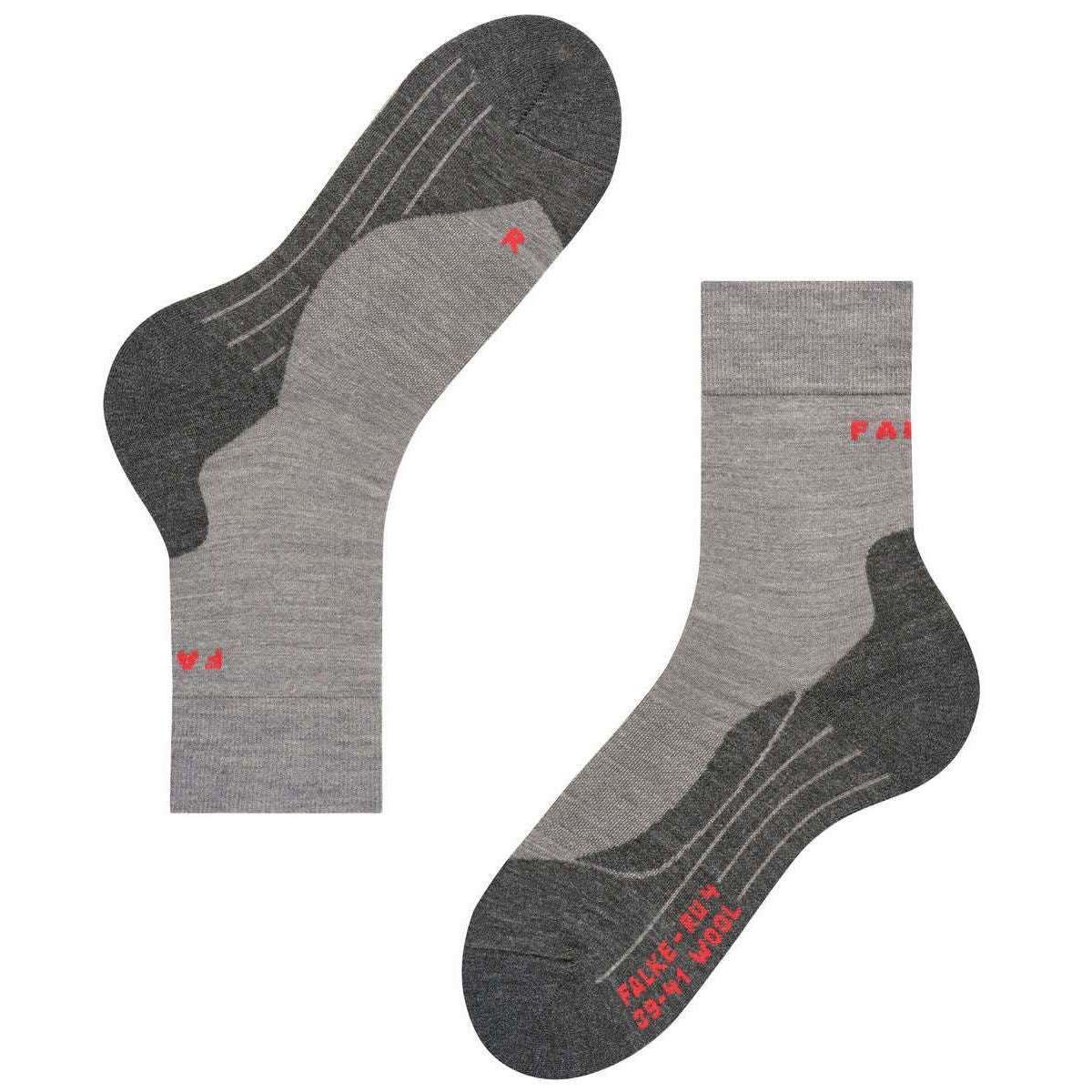Falke RU4 Endurance Wool Socks - Light Grey Mel - Image 6