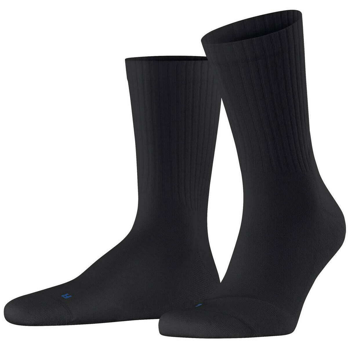 Falke Run Rib Crew Socks - Black