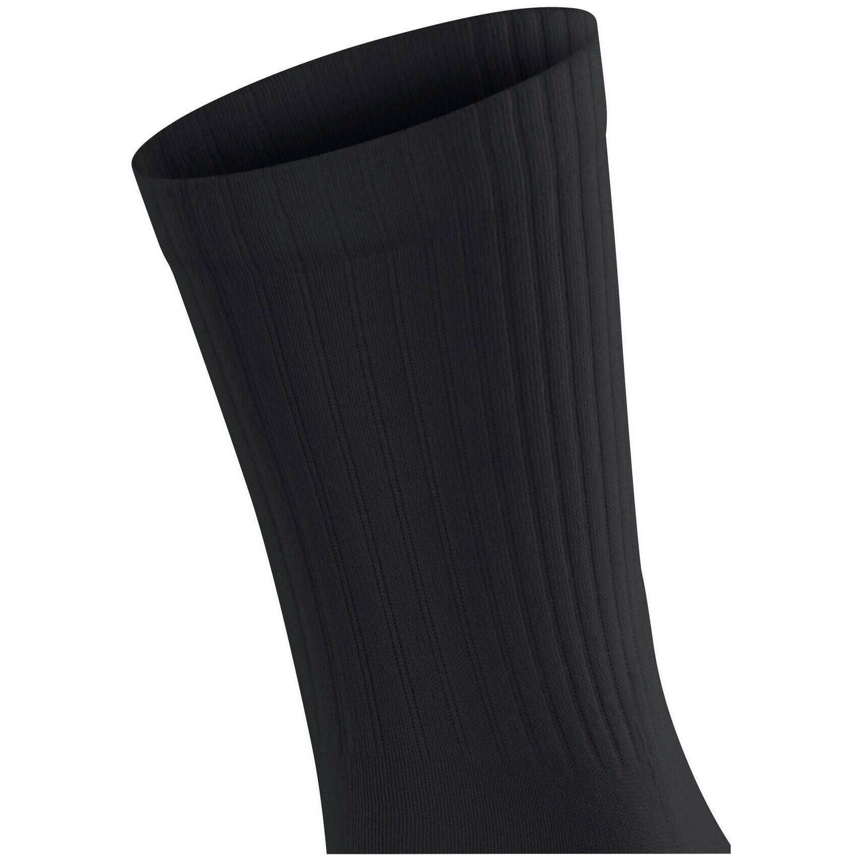 Falke Run Rib Crew Socks - Black - Image 4