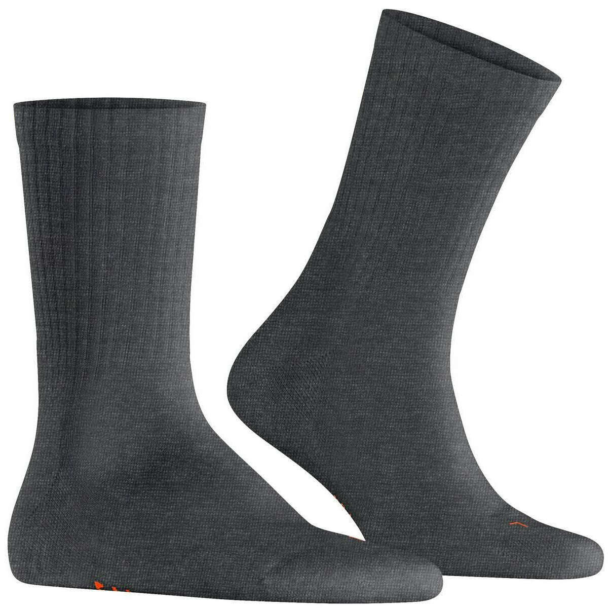 Falke Run Rib Crew Socks - Dark Grey - Image 2