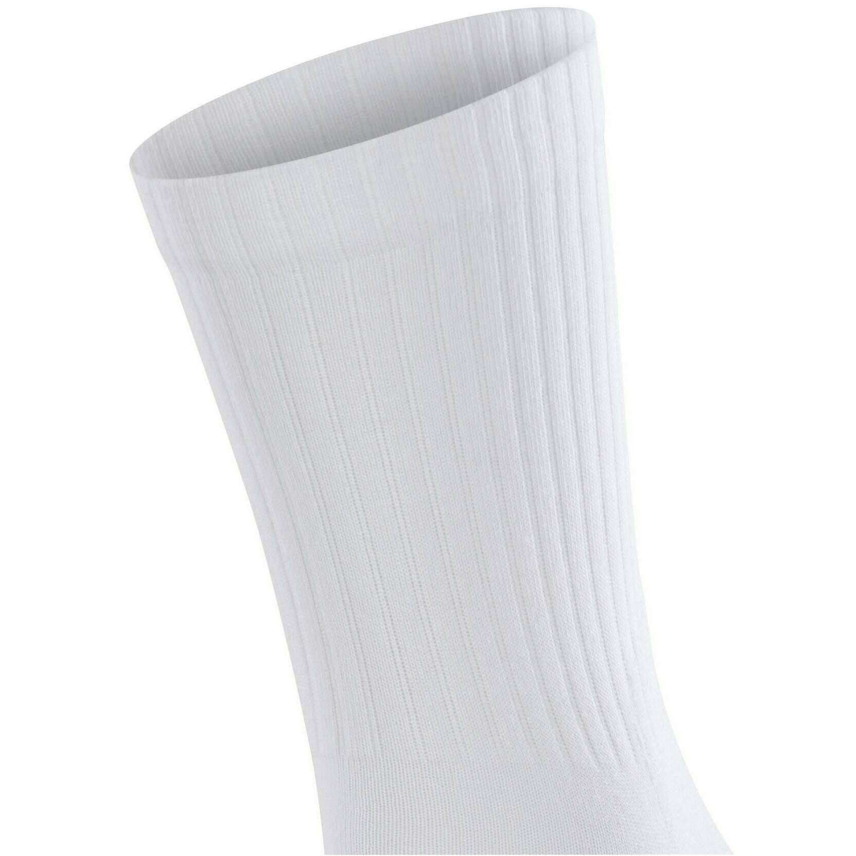 Falke Run Rib Crew Socks - White - Image 4