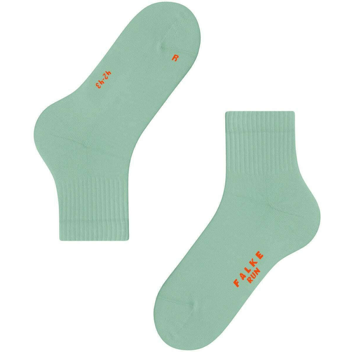 Falke Run Rib Short Socks - Moss Green - Image 5