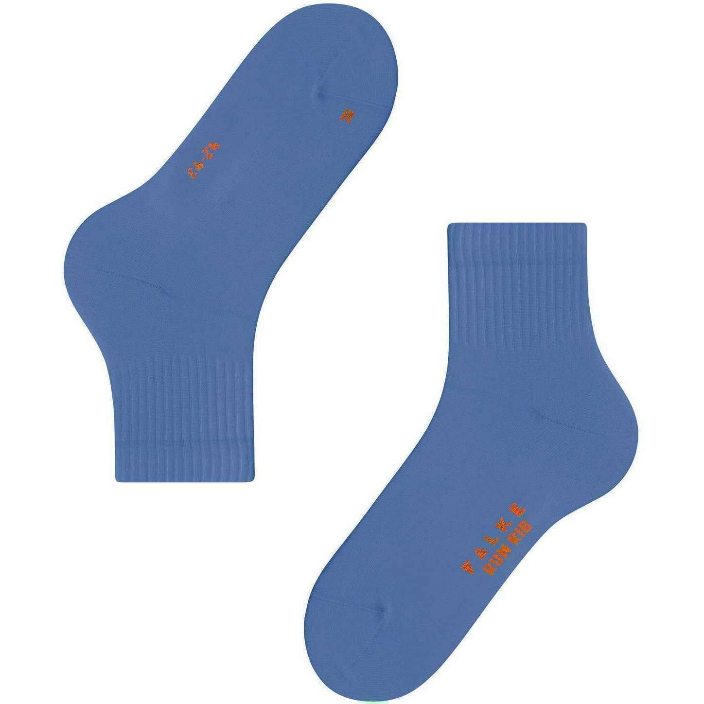 Falke Run Rib Short Socks - Water Blue - Image 5