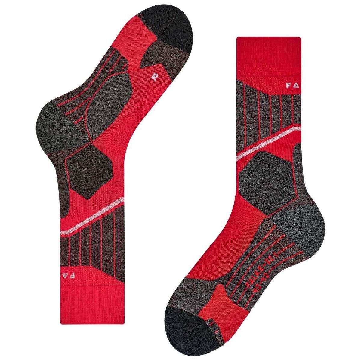 Falke SC1 Cross Country Socks - Lipstick Red - Image 6
