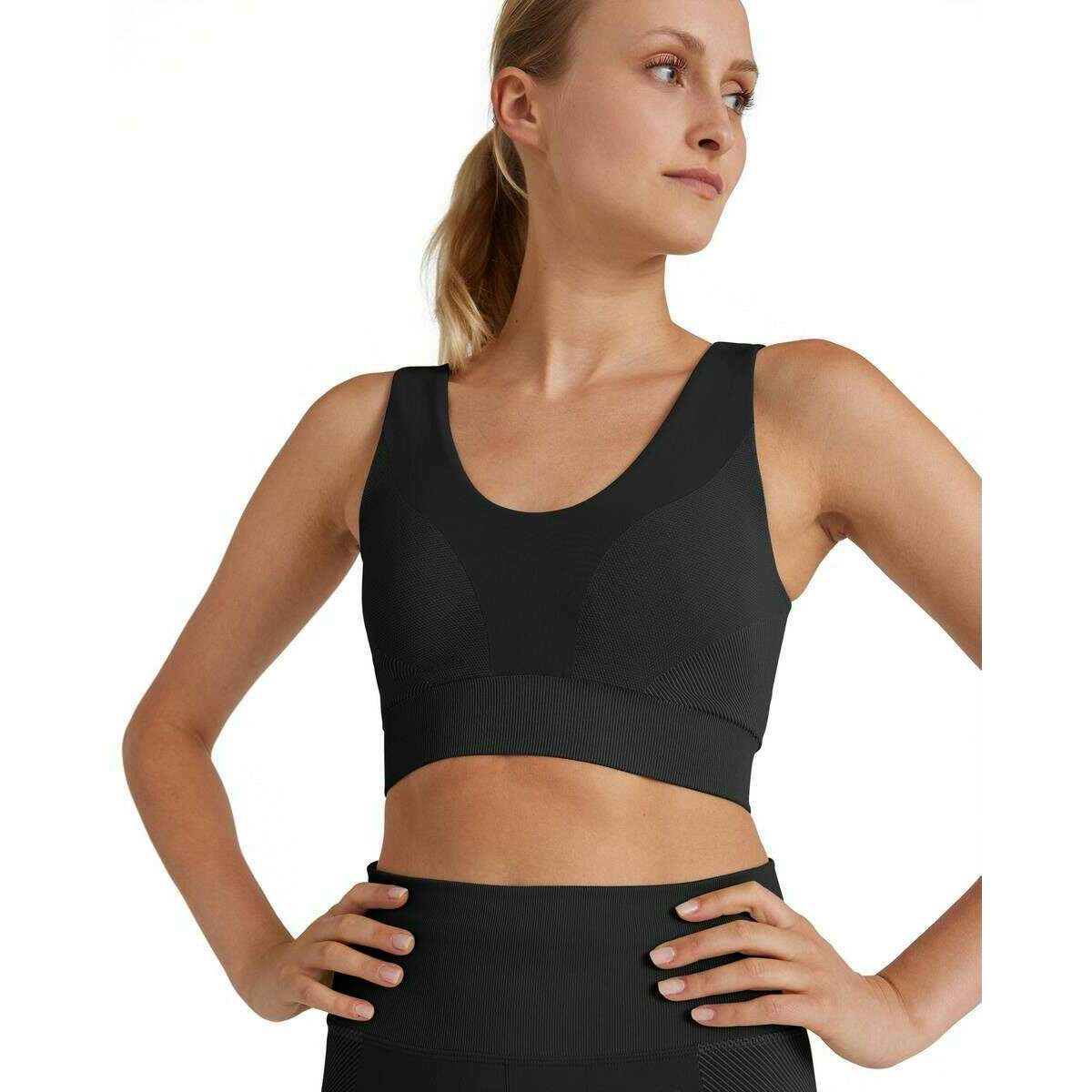 Falke Seamless Shape Sports Bra - Black - Image 2