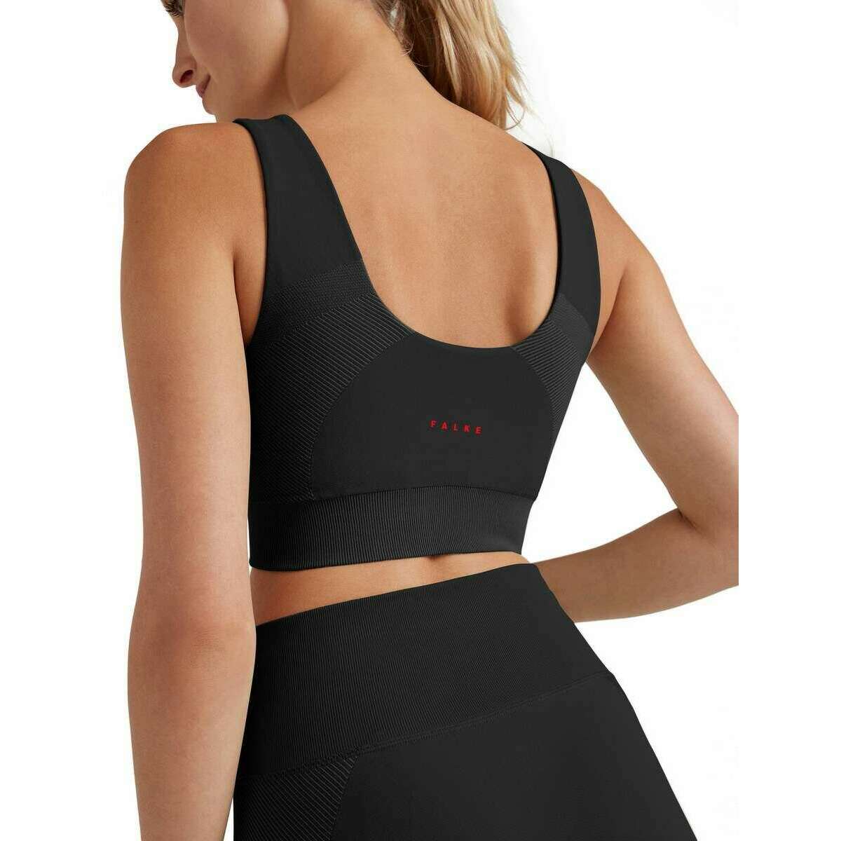 Falke Seamless Shape Sports Bra - Black - Image 3