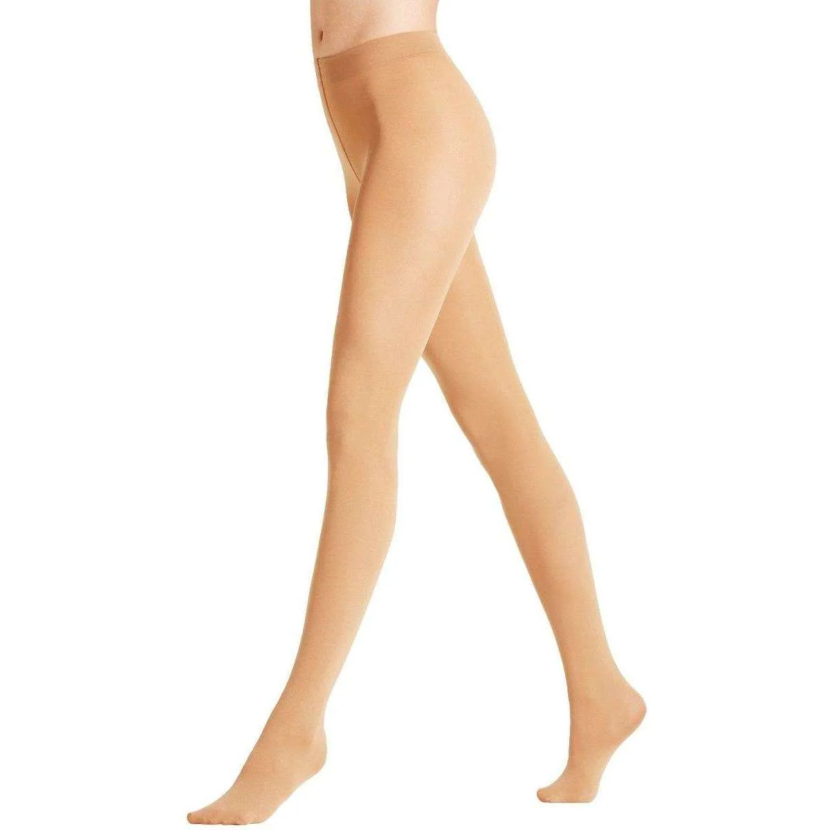 Falke Seidenglatt 40 Den Tights - Powder Tan - Image 2