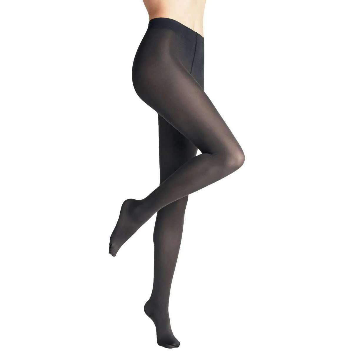 Falke Seidenglatt 40 Denier Tights - Graphite Grey - Image 3