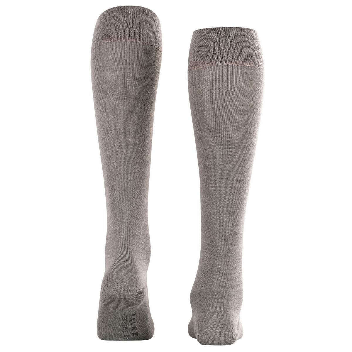 Falke Sensitive Berlin Knee High Socks - Light Grey Mel - Image 3