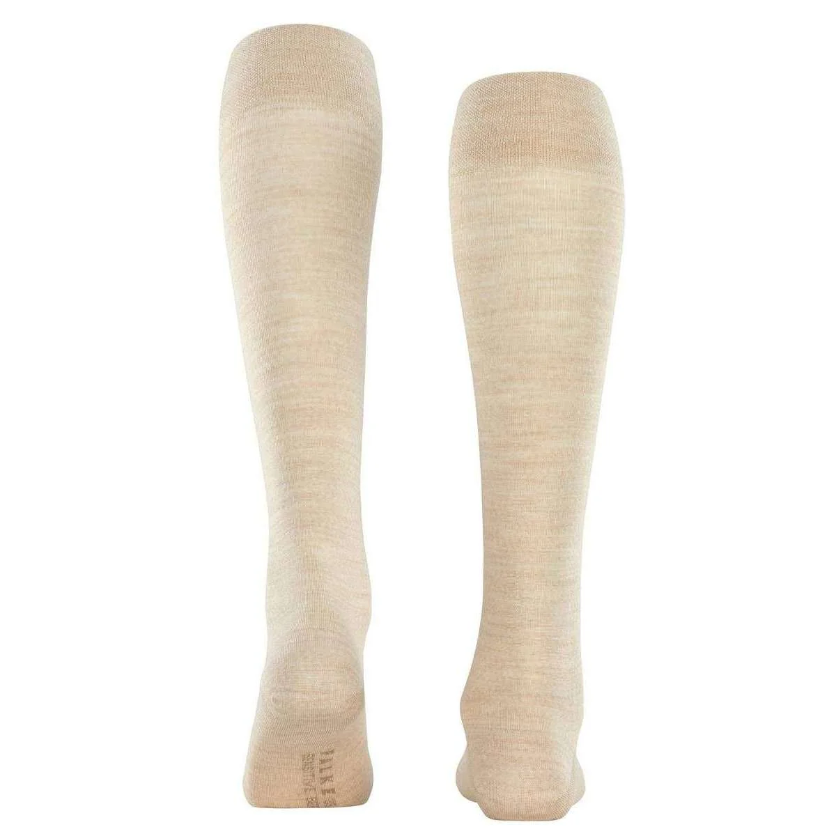 Falke Sensitive Berlin Knee High Socks - Linen Mel Cream - Image 3