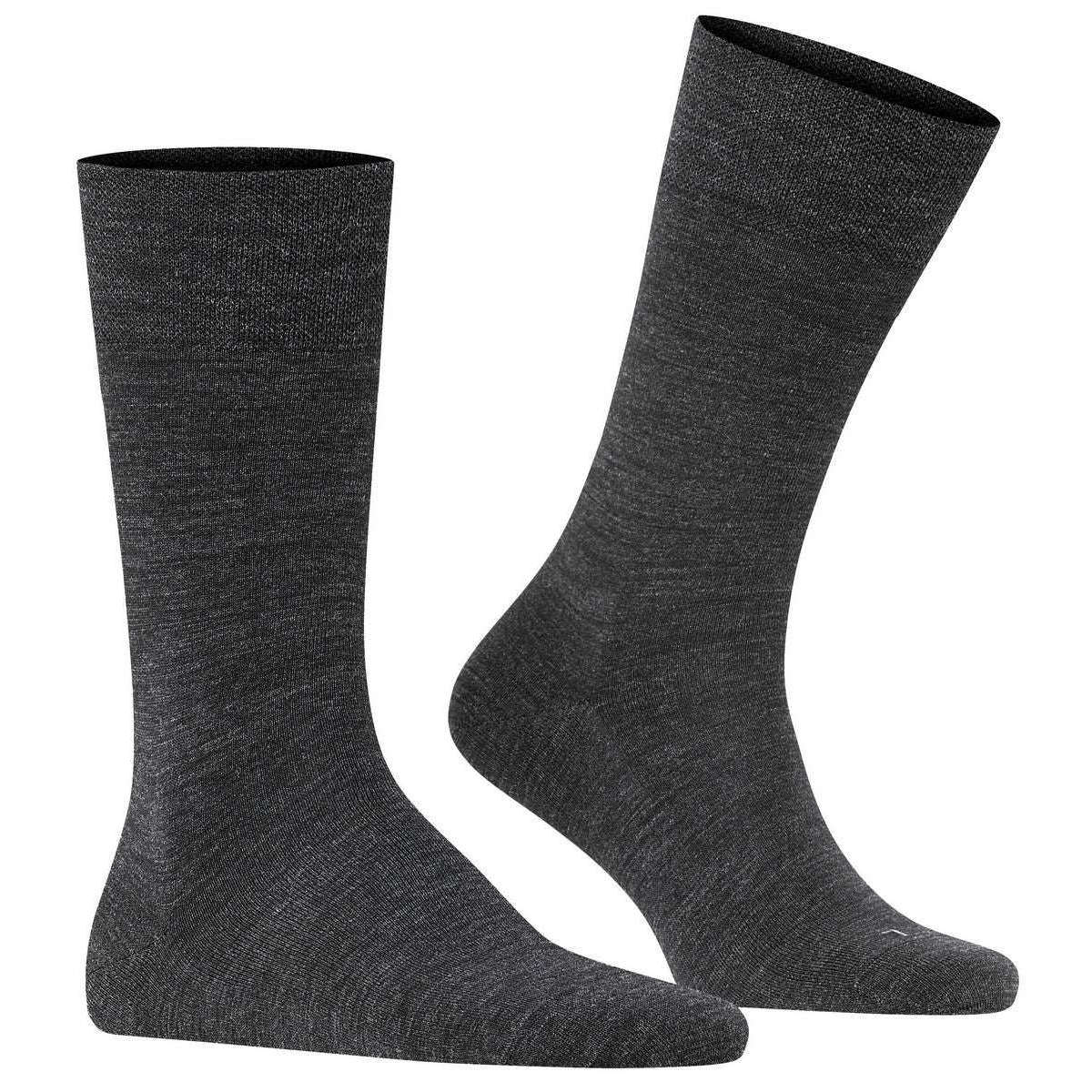 Falke Sensitive Berlin Socks - Anthracite Mel Grey - Image 2