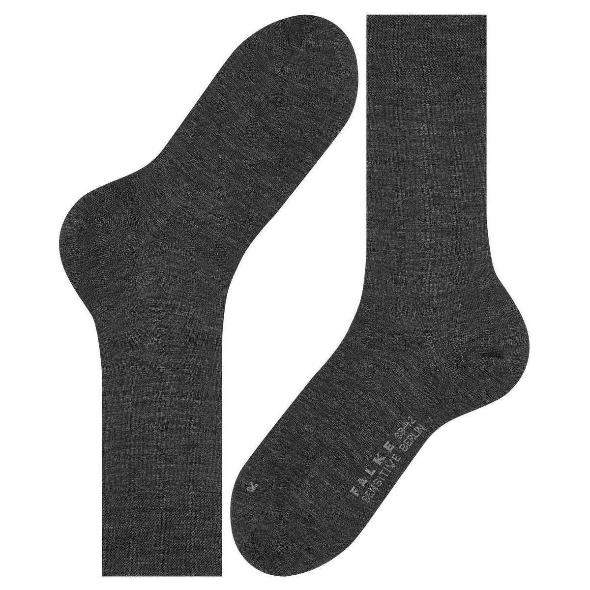 Falke Sensitive Berlin Socks - Anthracite Mel Grey - Image 5