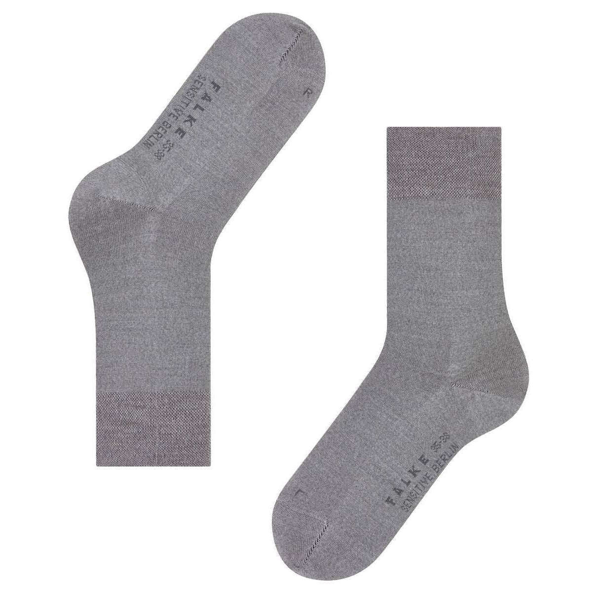 Falke Sensitive Berlin Socks - Light Grey Mel - Image 5
