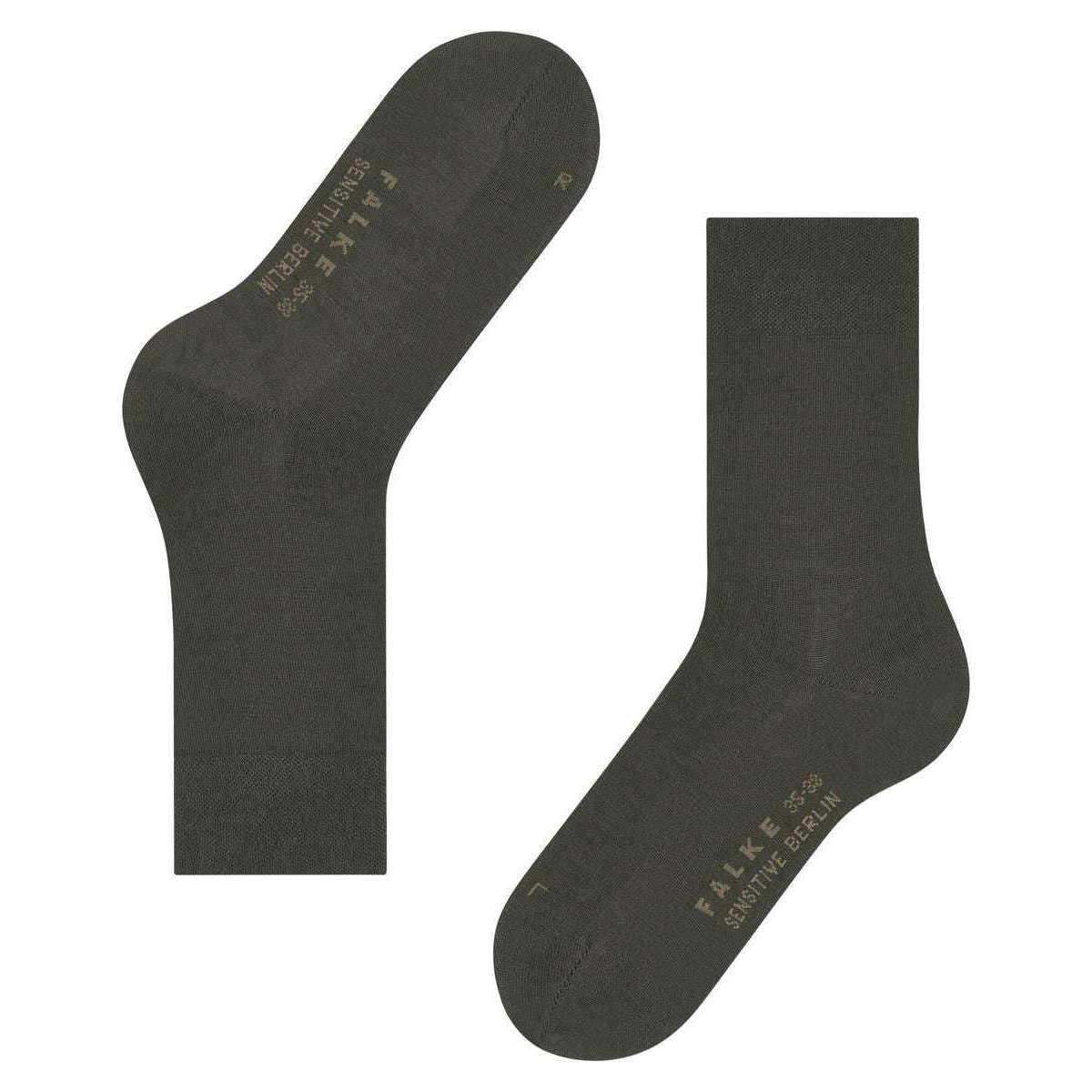 Falke Sensitive Berlin Socks - Military Khaki - Image 5