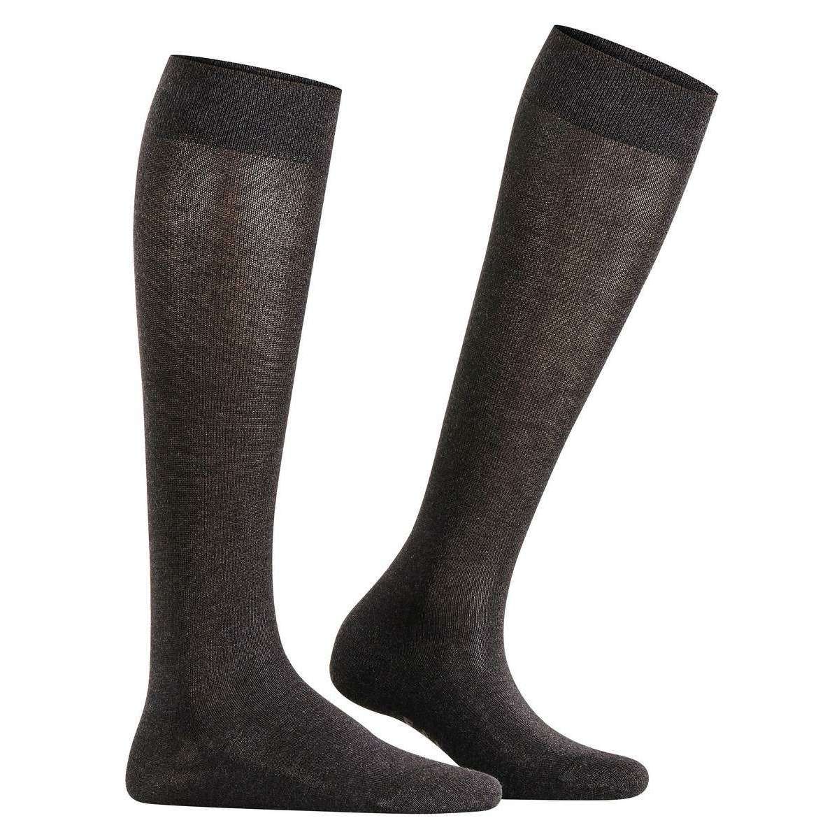 Falke Sensitive London Knee High Socks - Anthratice Mel Grey - Image 2