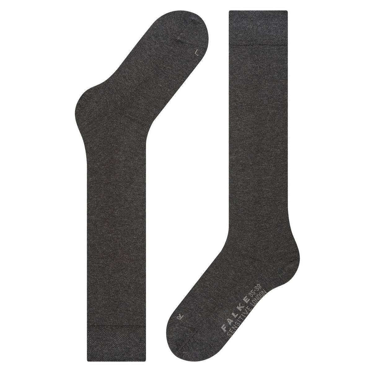 Falke Sensitive London Knee High Socks - Anthratice Mel Grey - Image 5