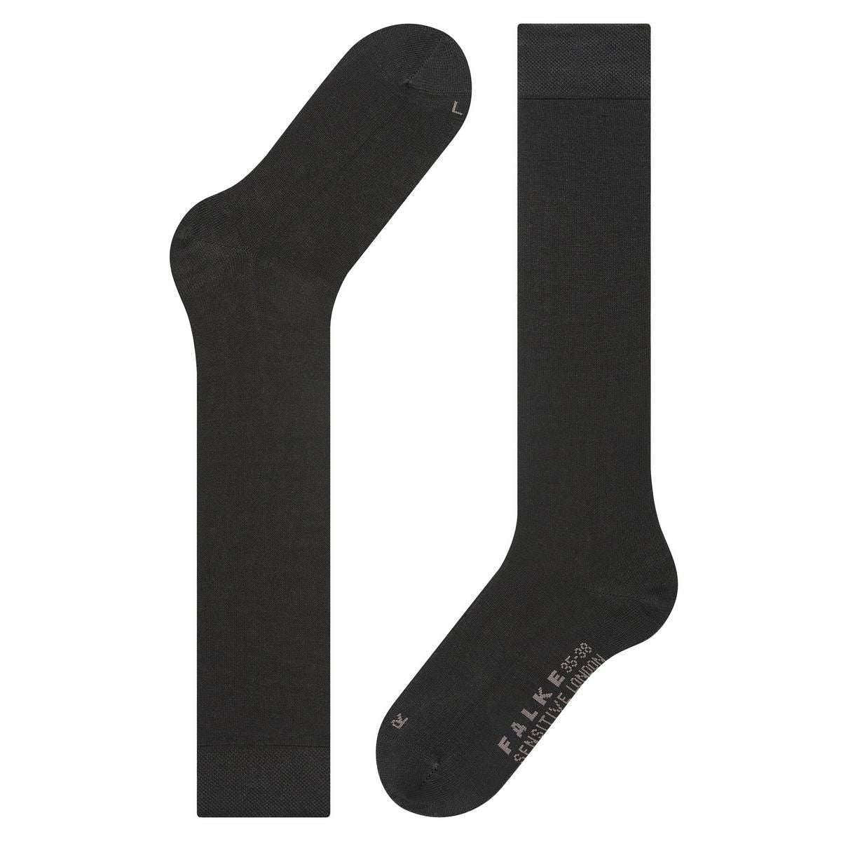 Falke Sensitive London Knee High Socks - Black - Image 5