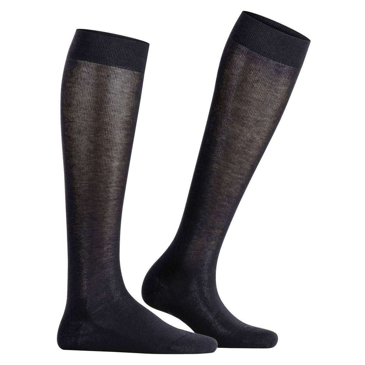 Falke Sensitive London Knee High Socks - Dark Navy - Image 2