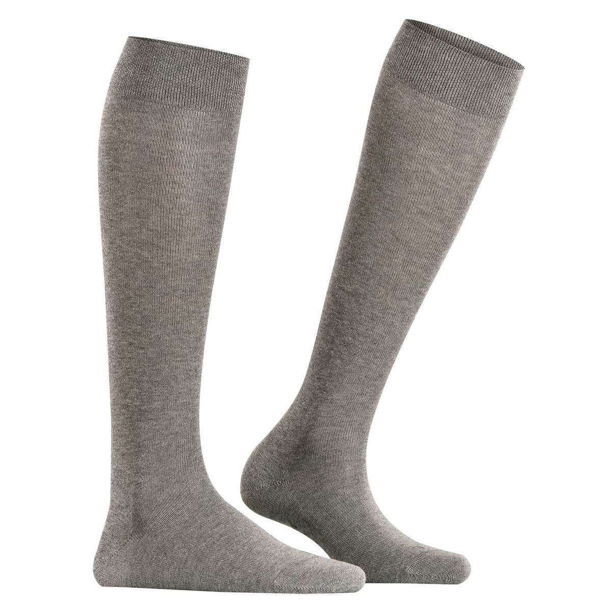Falke Sensitive London Knee High Socks - Light Grey Mel - Image 2