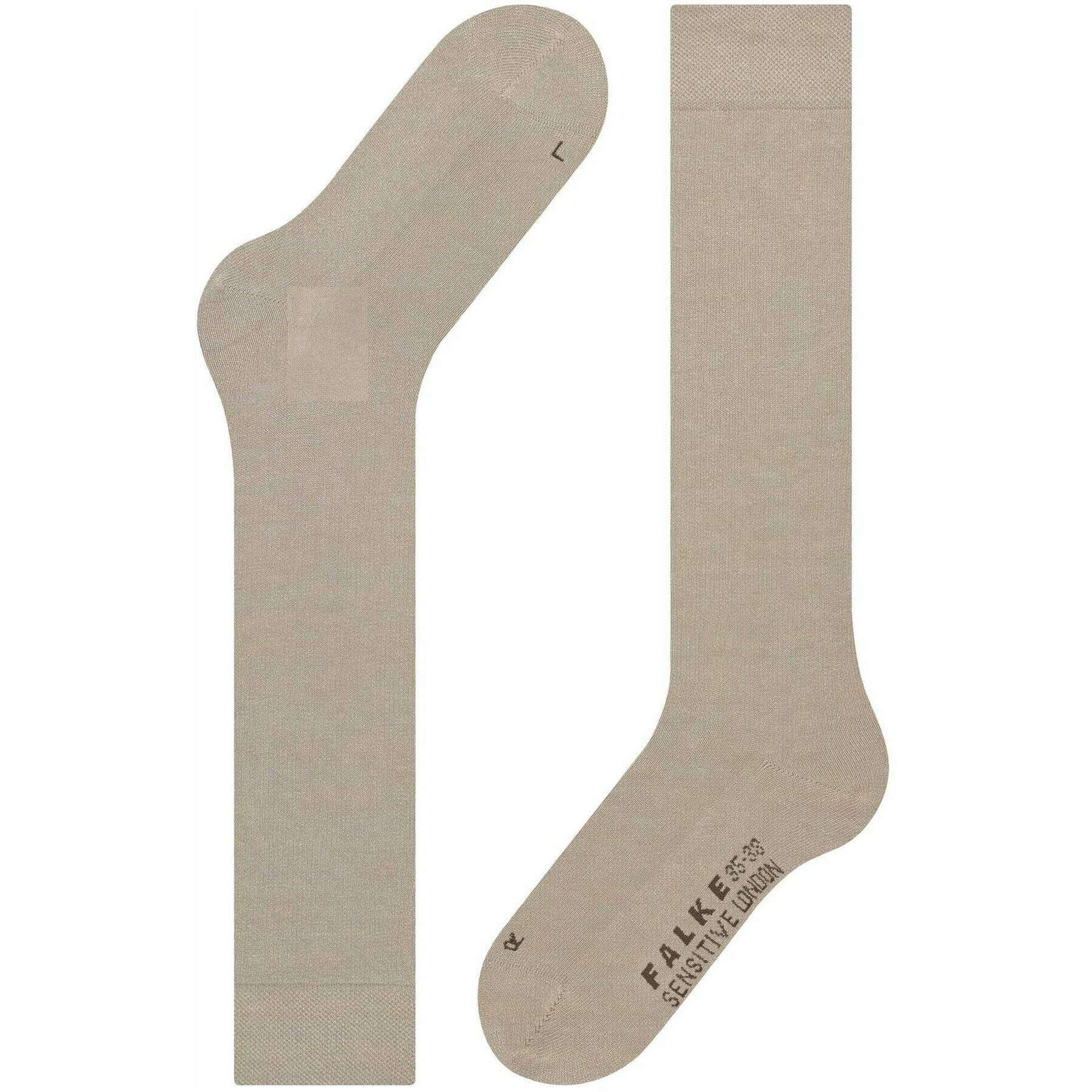 Falke Sensitive London Knee High Socks - Linen Mel - Image 5