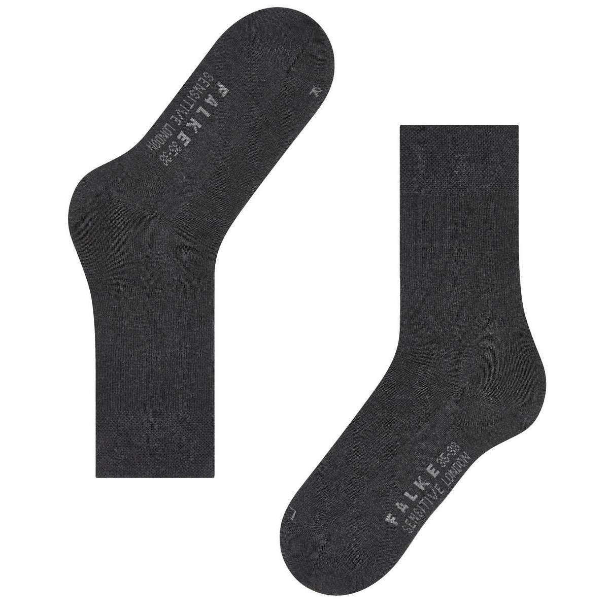 Falke Sensitive London Socks - Anthracite Mel Grey - Image 5