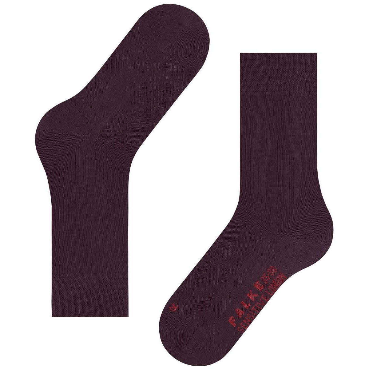 Falke Sensitive London Socks - Burgundy - Image 5