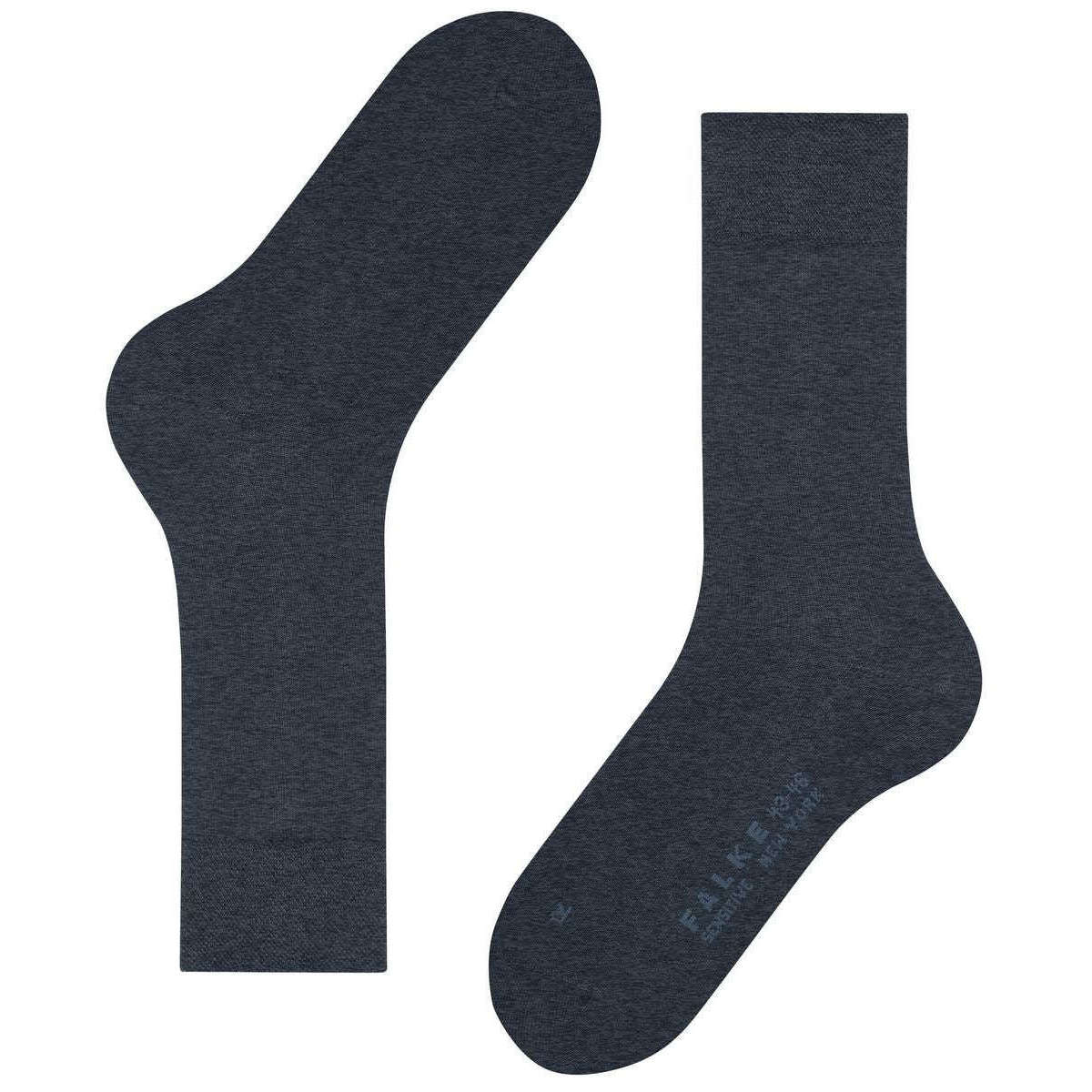 Falke Sensitive New York Socks - Navy Mel - Image 5