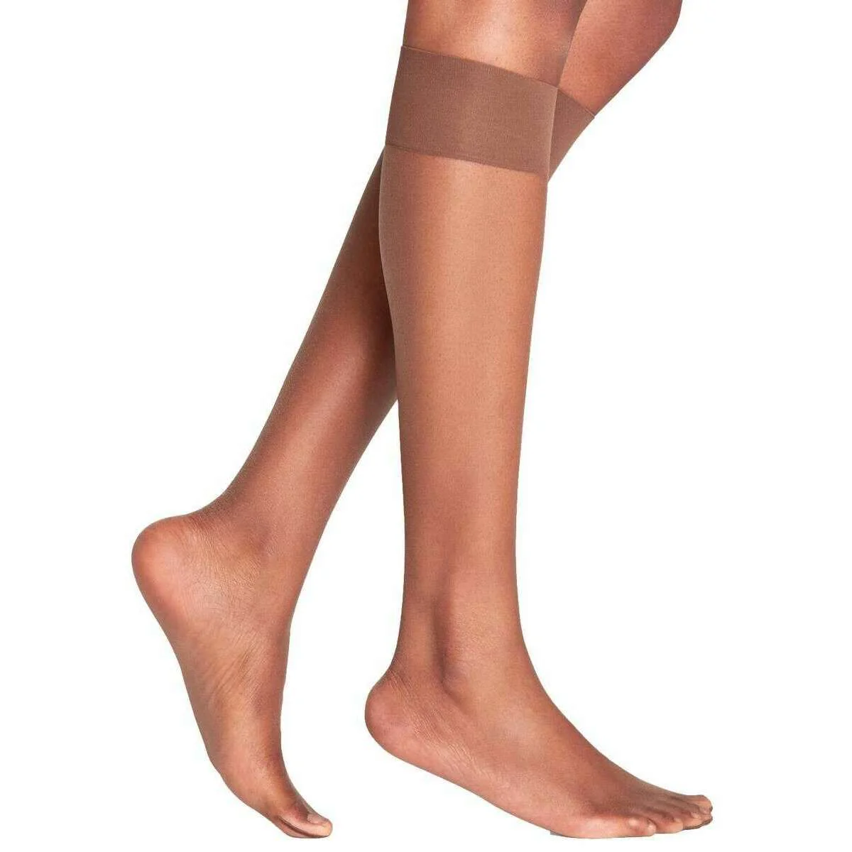 Falke Shelina 12 Denier Knee High Socks - Espresso Brown - Image 2