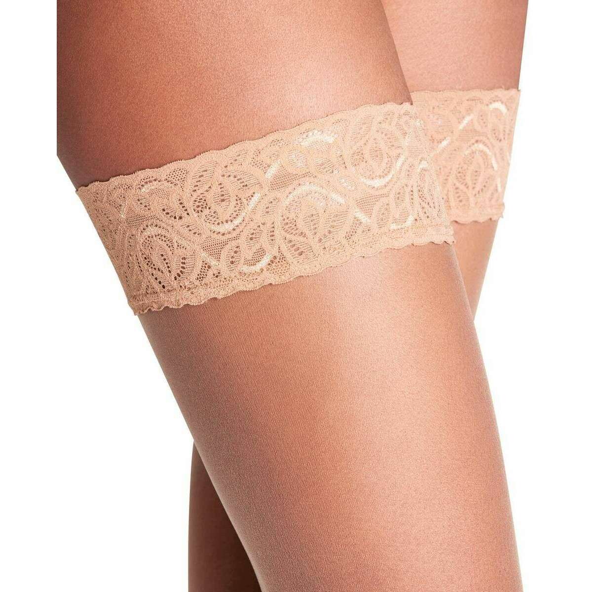Falke Shelina 12 Denier Stay Up Stockings - Espresso Brown - Image 5
