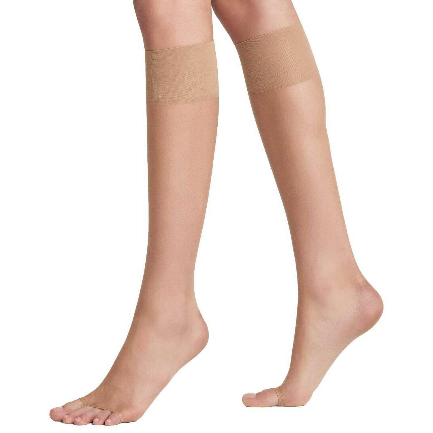 Falke Shelina 12 Denier Toeless Knee High Socks - Brasil Beige