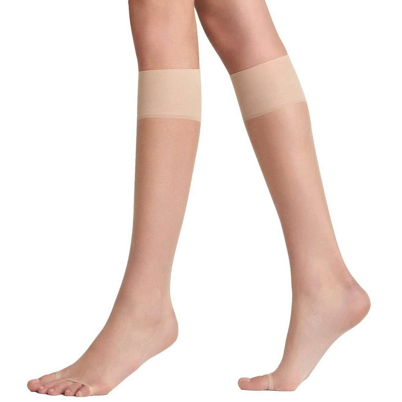 Falke Shelina 12 Denier Toeless Knee High Socks - Crystal Brown