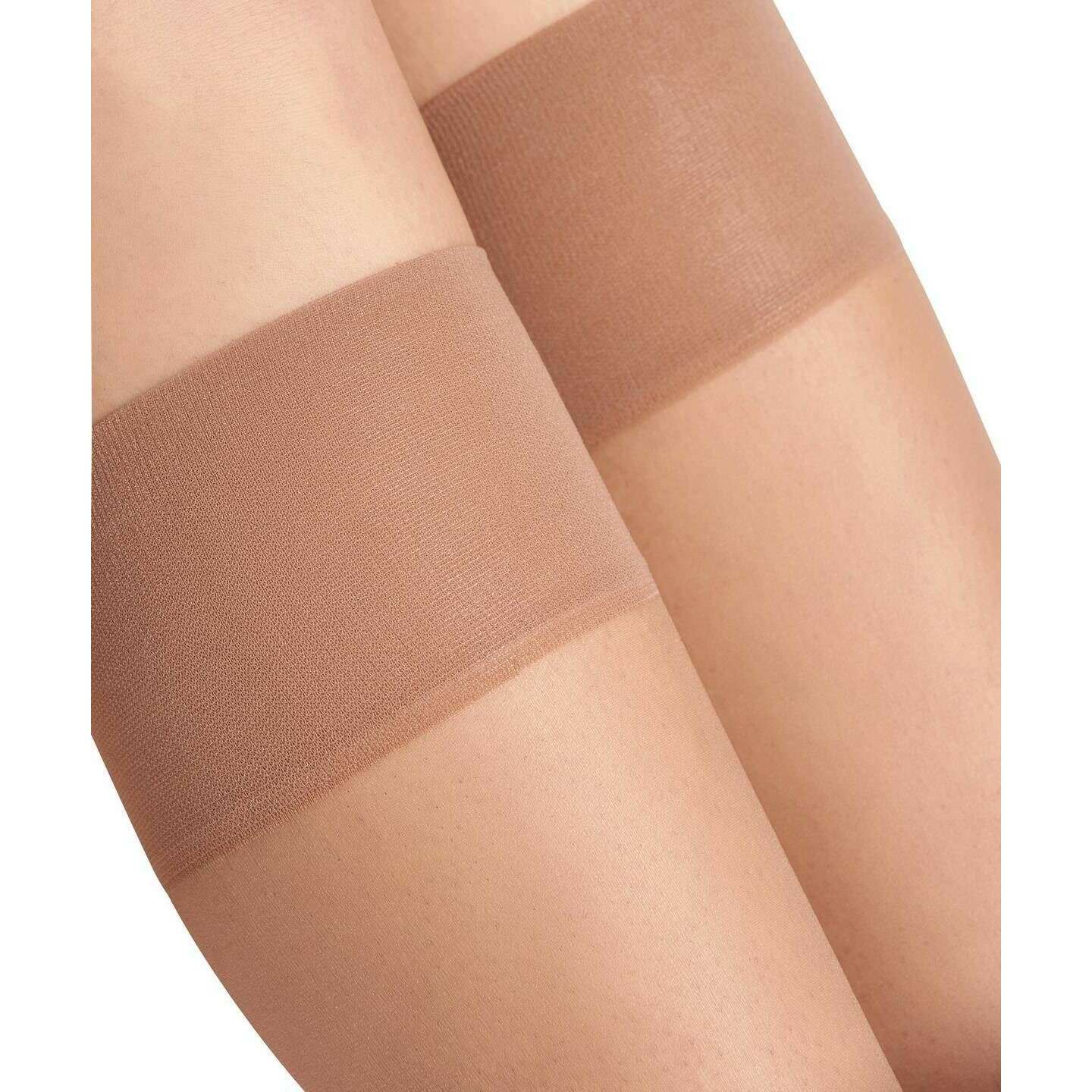 Falke Shelina 12 Denier Toeless Knee High Socks - Sun Beige - Image 5