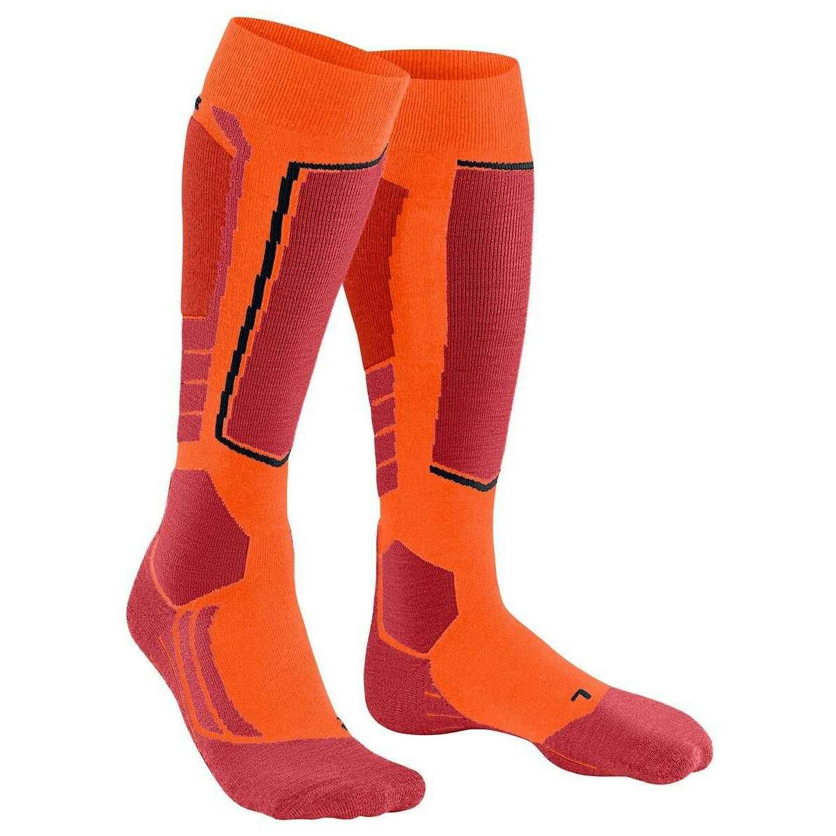 Falke SK2 Intermediate Skiing Knee-High Socks - Flash Orange - Image 2