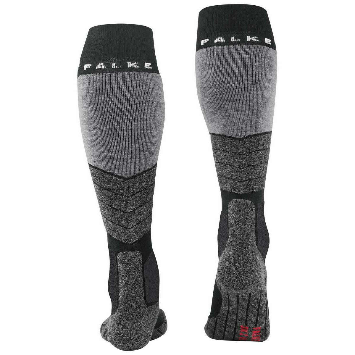 Falke SK2 Intermediate Vegan Knee High Socks - Black Mix - Image 3