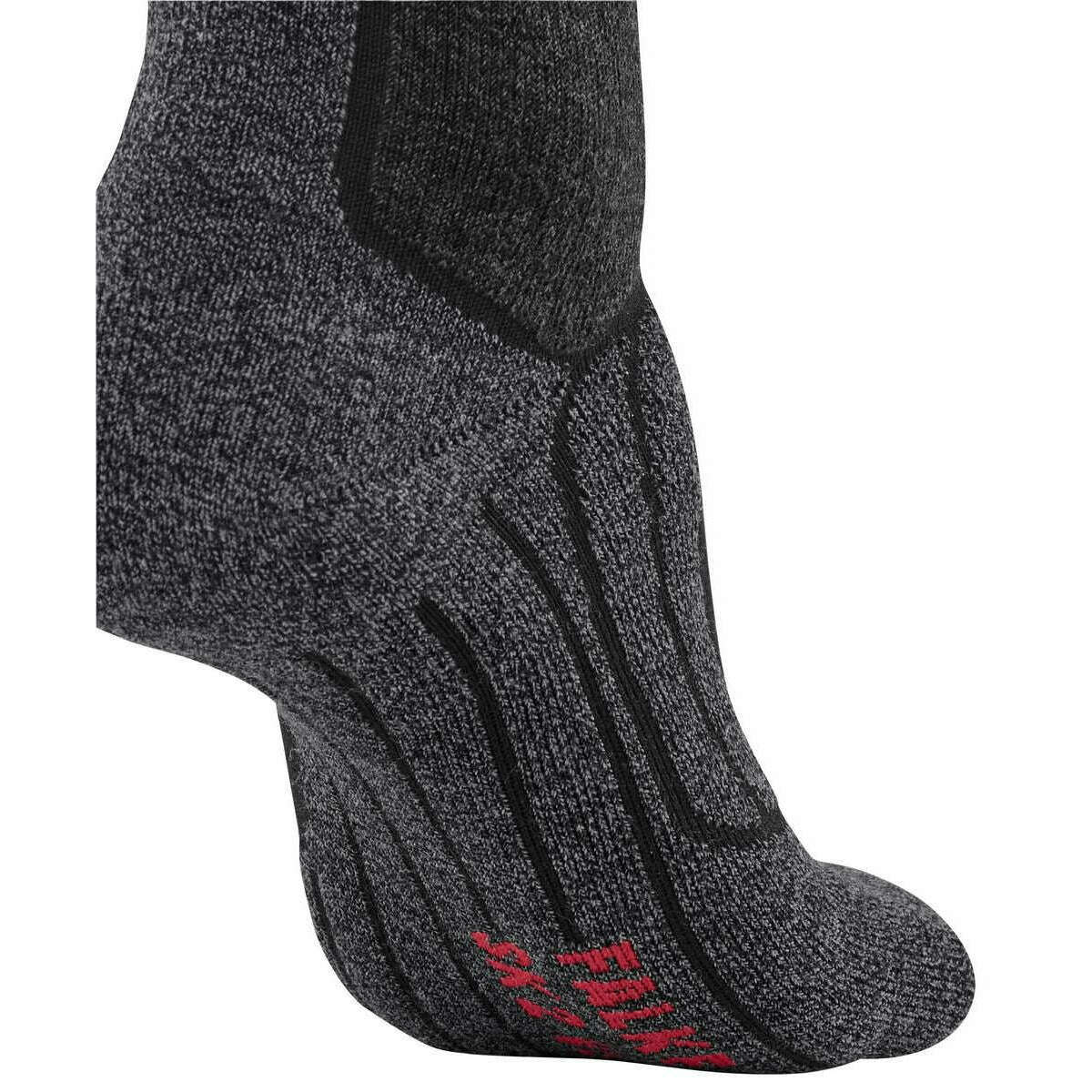Falke SK2 Intermediate Vegan Knee High Socks - Black Mix - Image 5