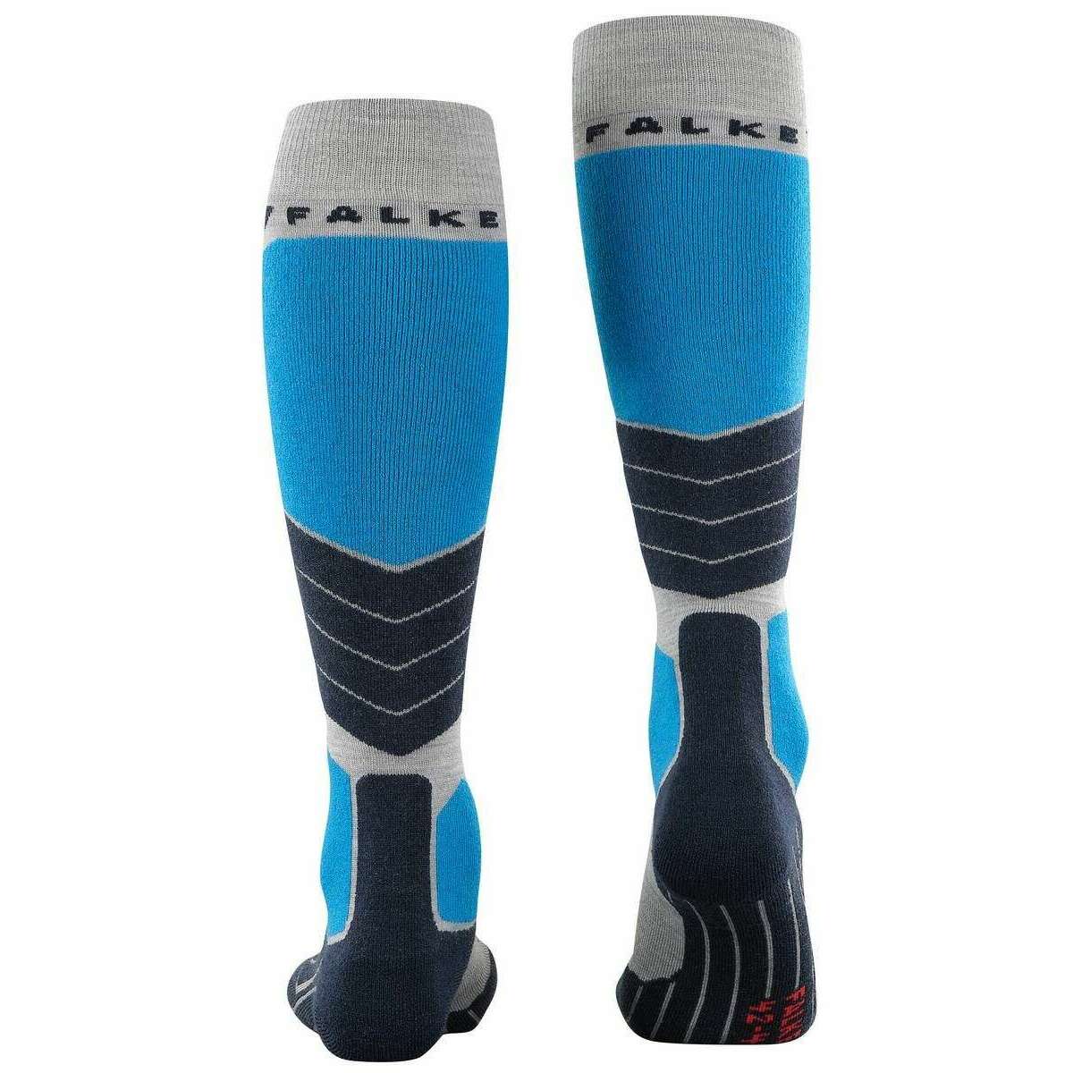 Falke SK2 Intermediate Wool Knee High Socks - Light Grey - Image 3