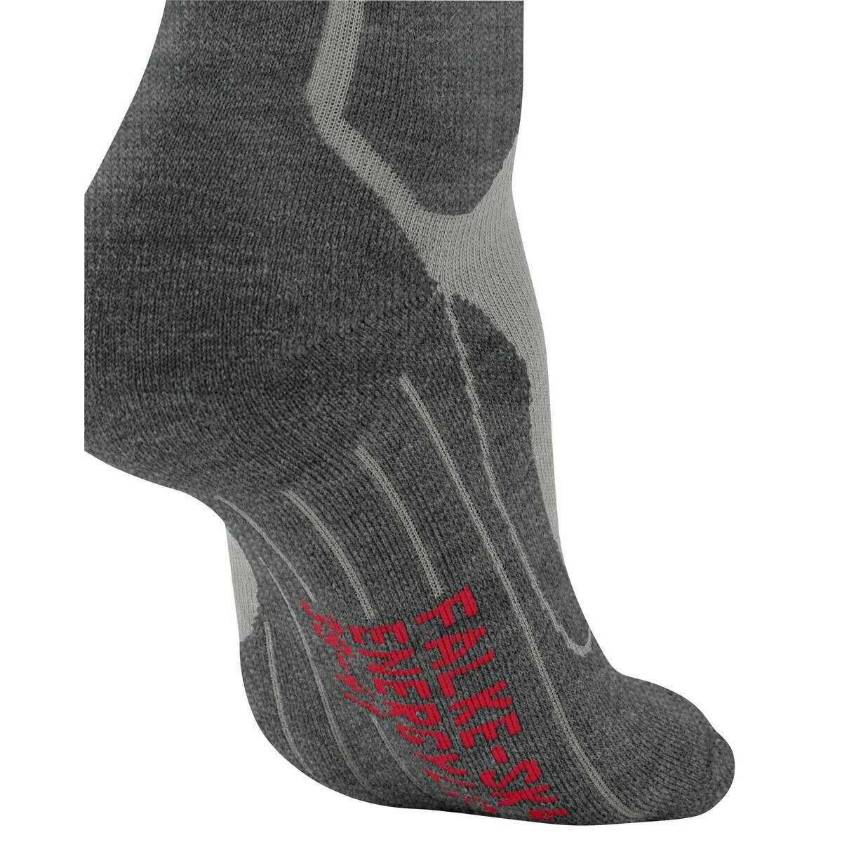Falke SK4 Advanced Compression Light Skiing Knee-High Socks - Light Grey - Image 6