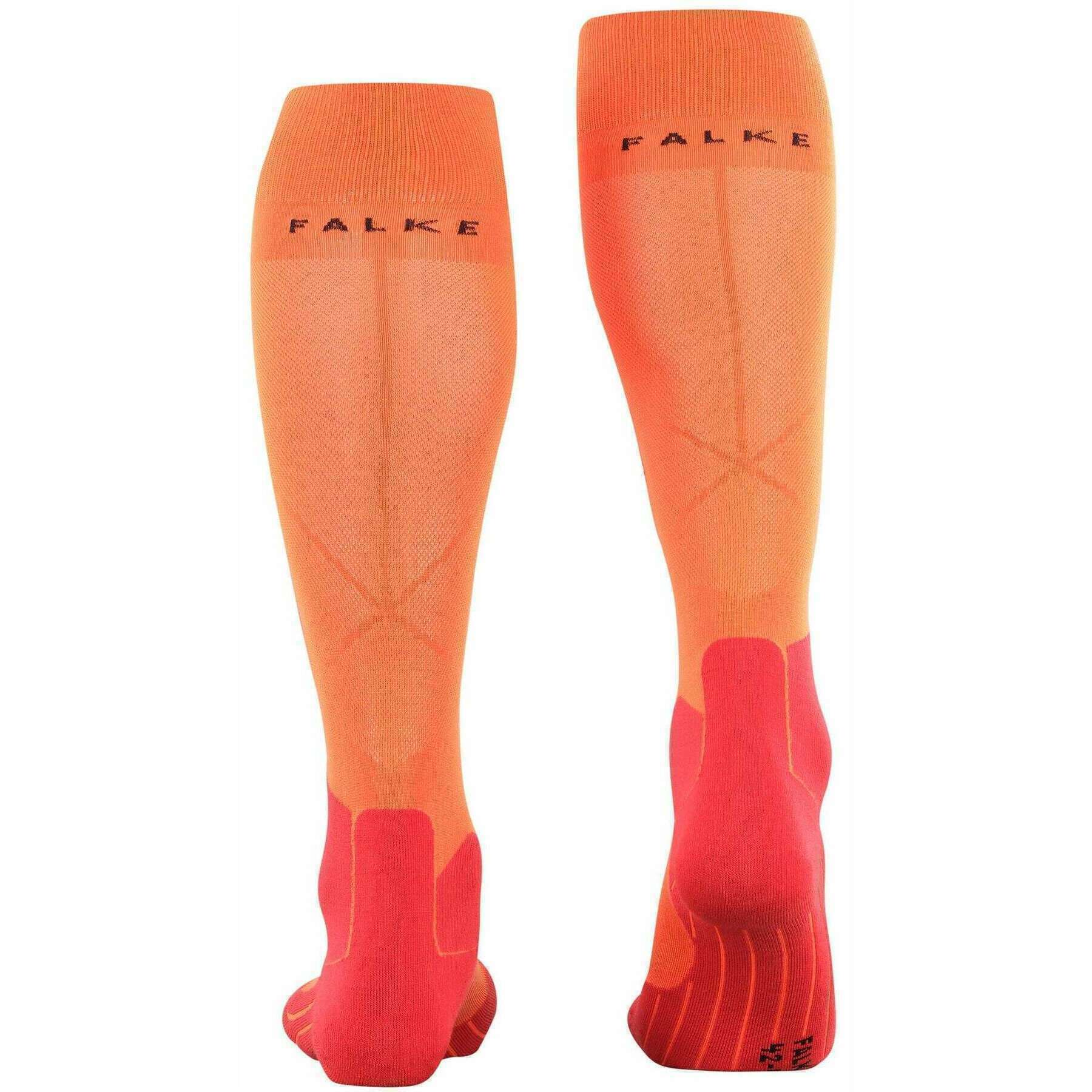 Falke SK5 Expert Skiing Knee High Socks - Flash Orange - Image 3