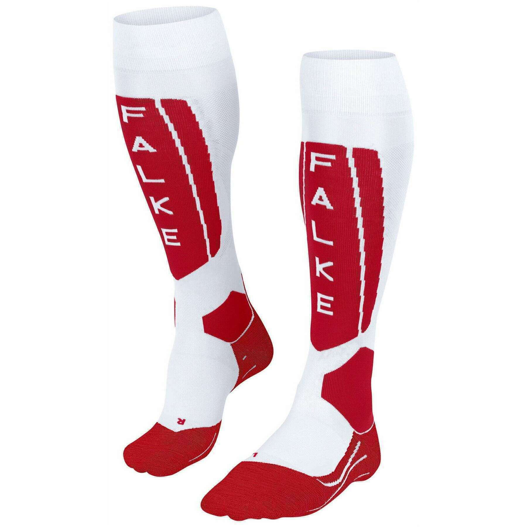 Falke SK5 Expert Skiing Knee High Socks - White