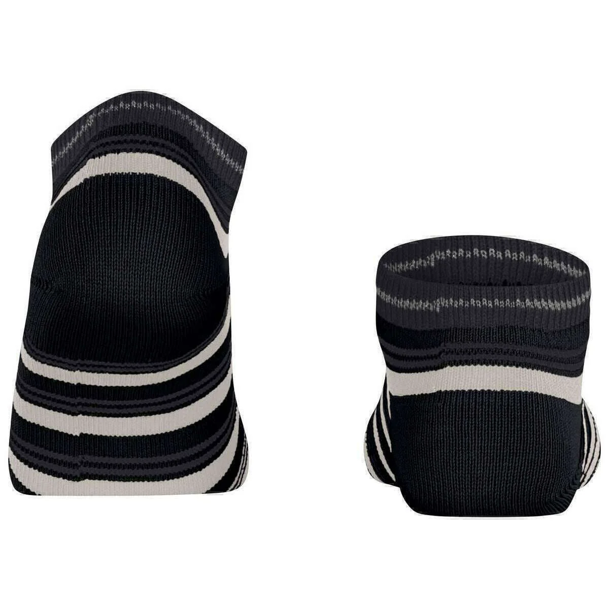 Falke Smart Stripe Sneaker Socks - Black - Image 3