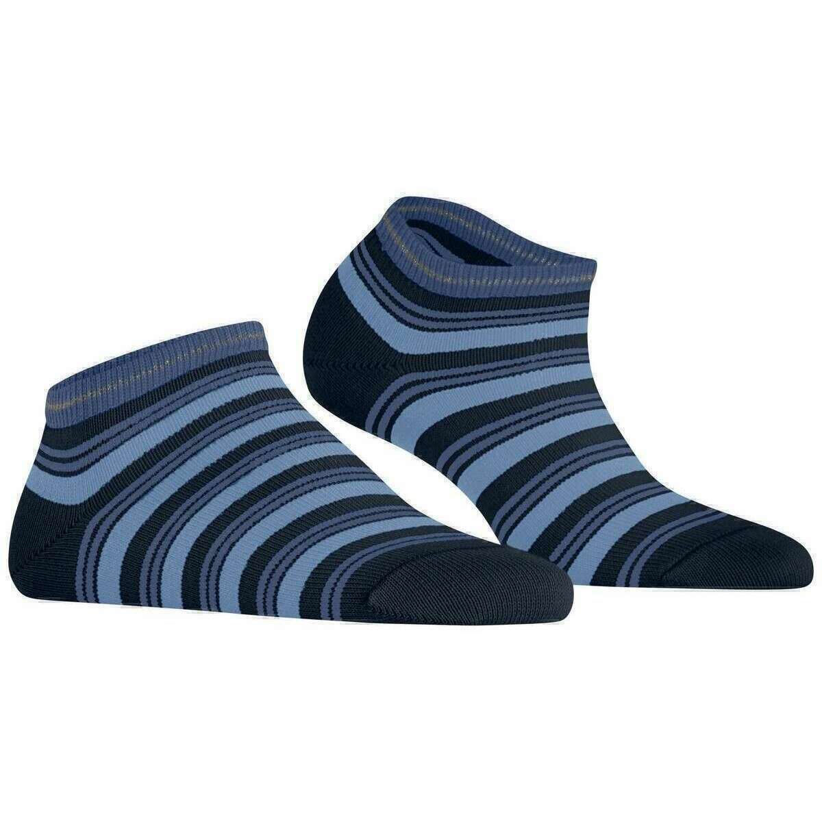 Falke Smart Stripe Sneaker Socks - Space Blue - Image 2